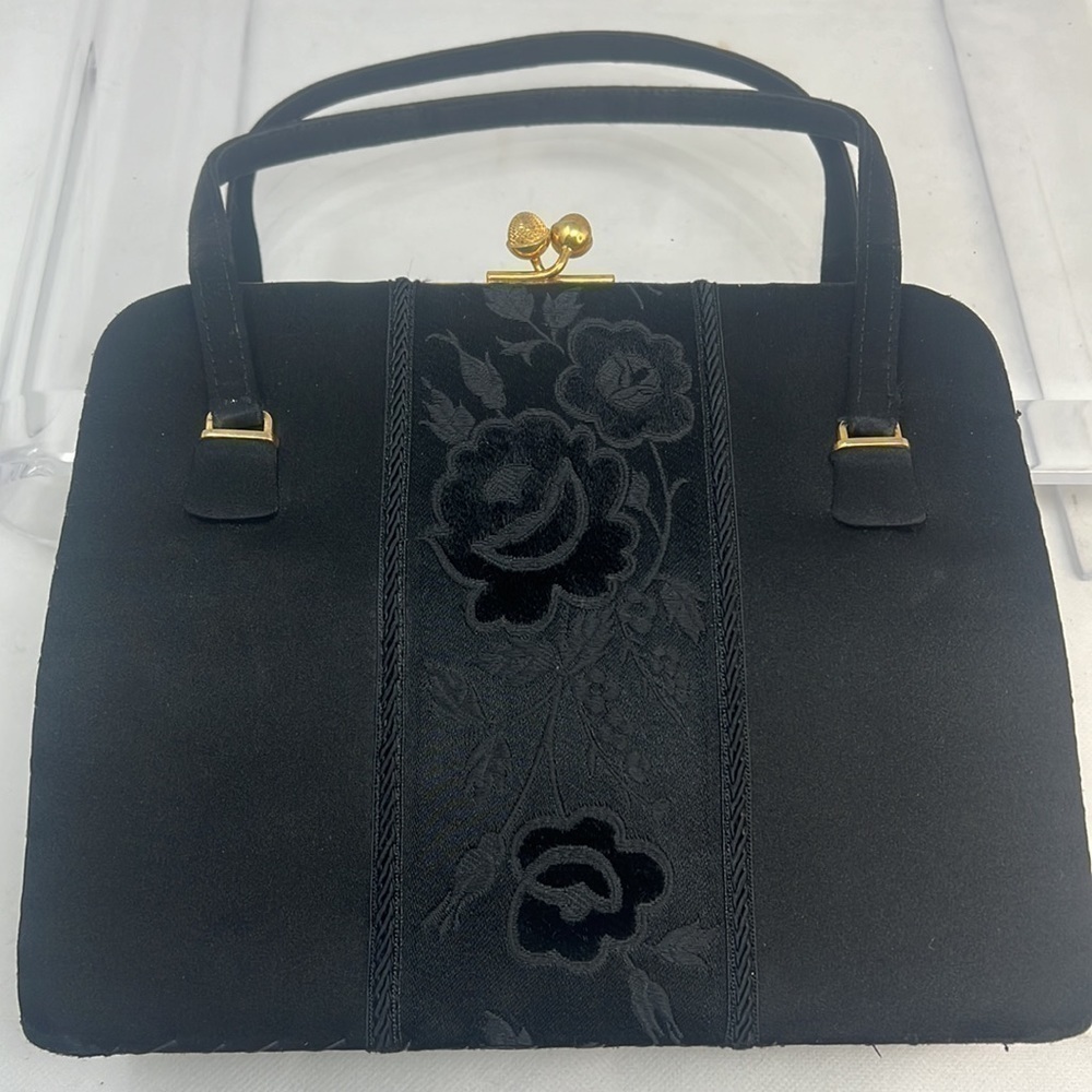 1960’s Vintage Gucci Satin Structured Hand Bag Purse - Very Rare